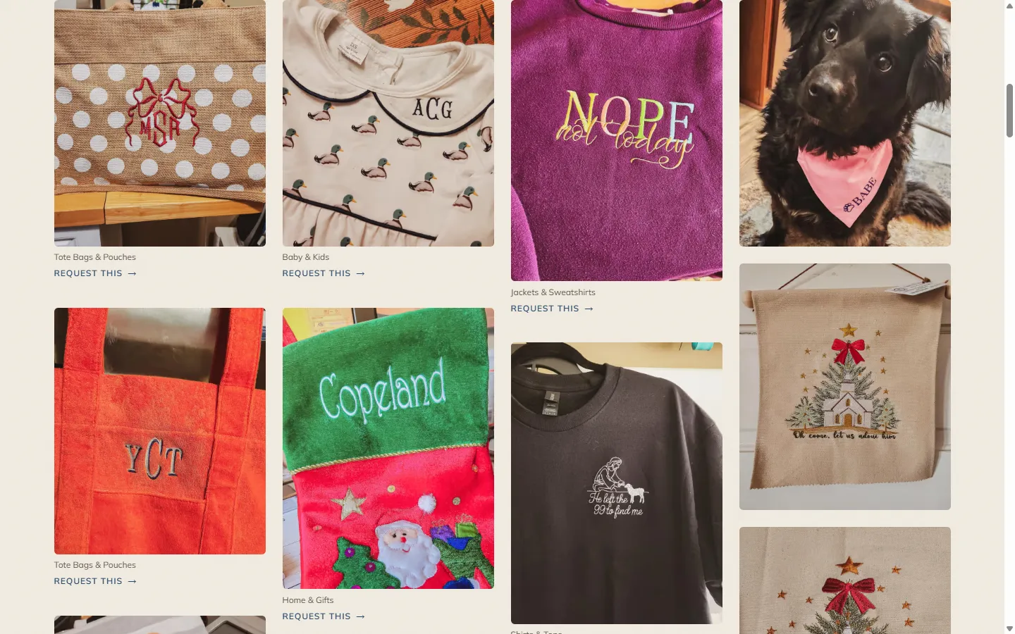 The Style Gallery of finished work on the new MAS Monograms site